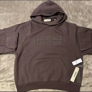 NEW Fear of God Essentials Plum Hoodie 100% Authentic